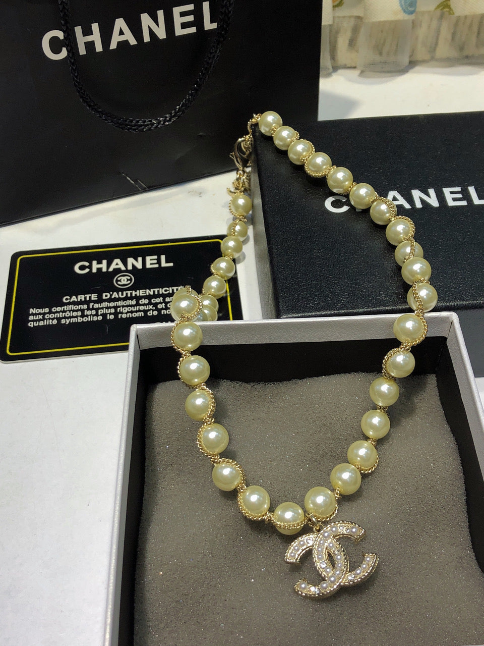 CHANEL Pearl Double-C Necklace