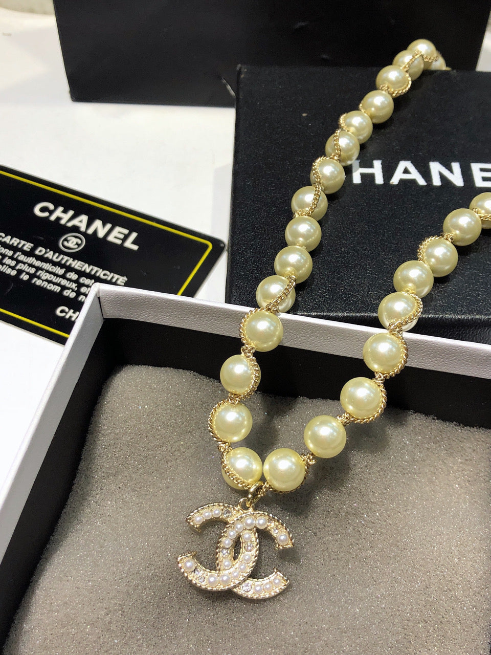 CHANEL Pearl Double-C Necklace