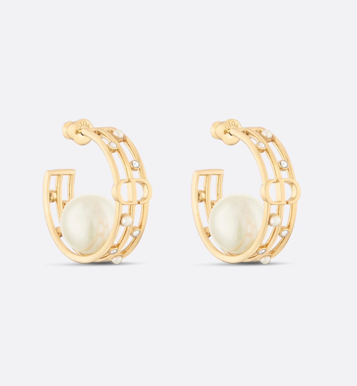 DIOR Pearl Crystal Earrings