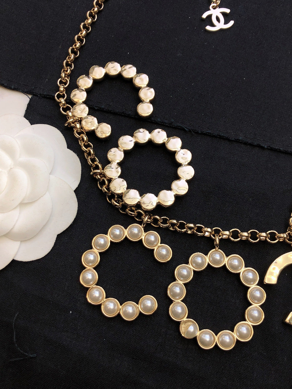 CHANEL Crystal Double-C Necklace