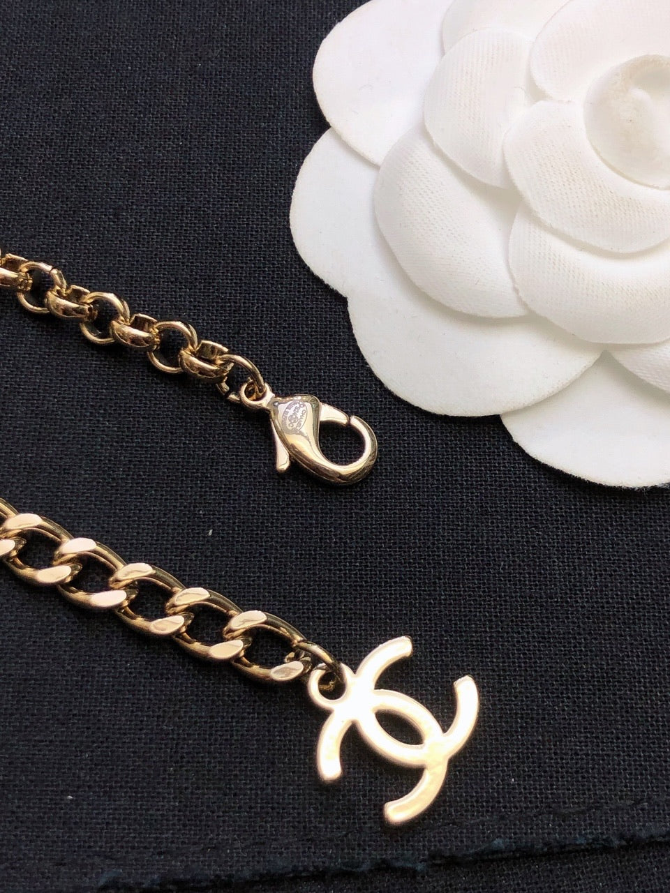 CHANEL Crystal Double-C Necklace