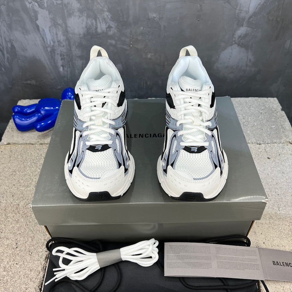 Balenciaga X-Pander Sneakers with Sculpted Open-Cage Heel