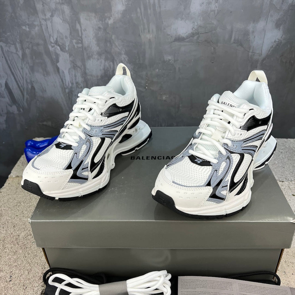 Balenciaga X-Pander Sneakers with Sculpted Open-Cage Heel