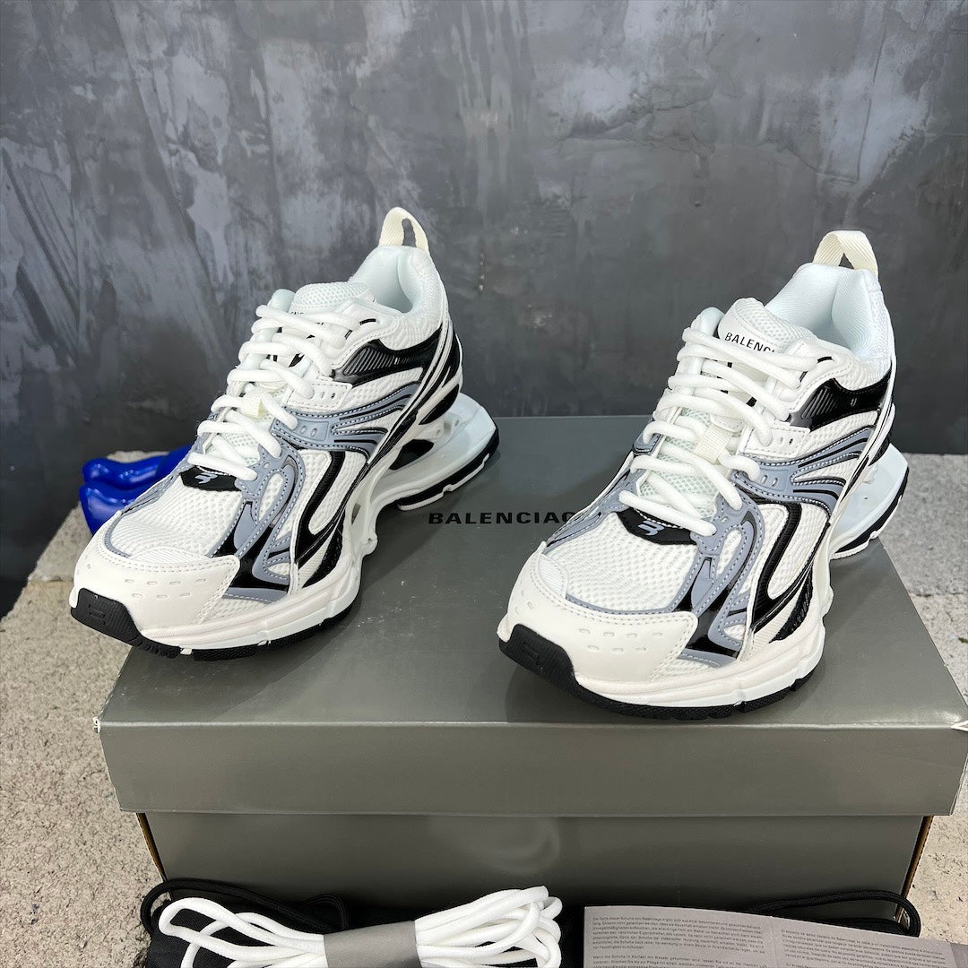Balenciaga X-Pander Sneakers with Sculpted Open-Cage Heel