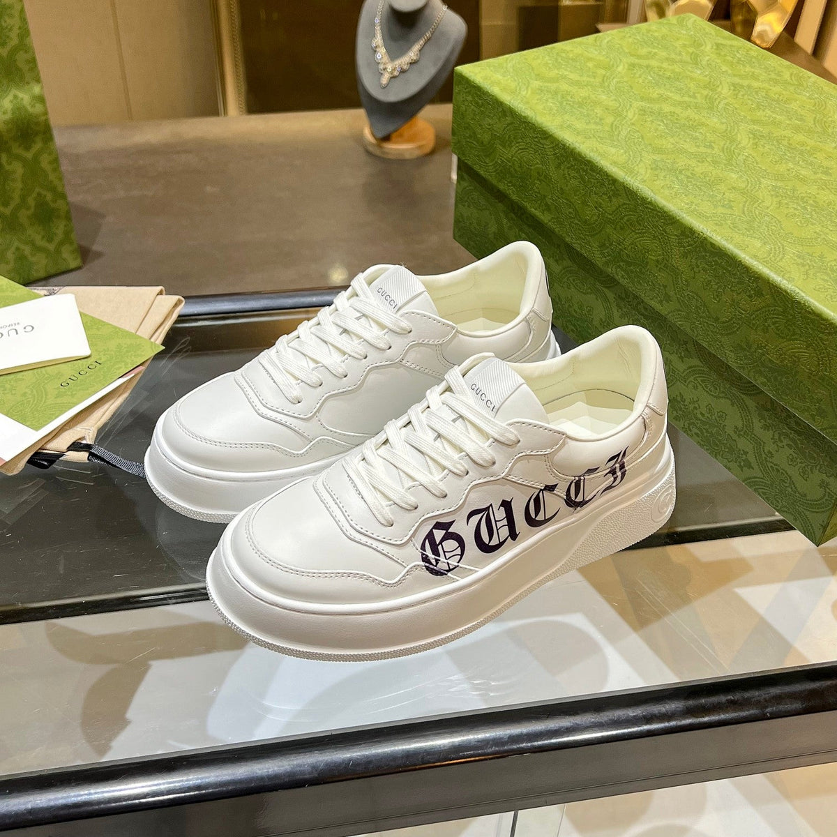 Gucci Ace Low-Top Sneakers | Web Stripe