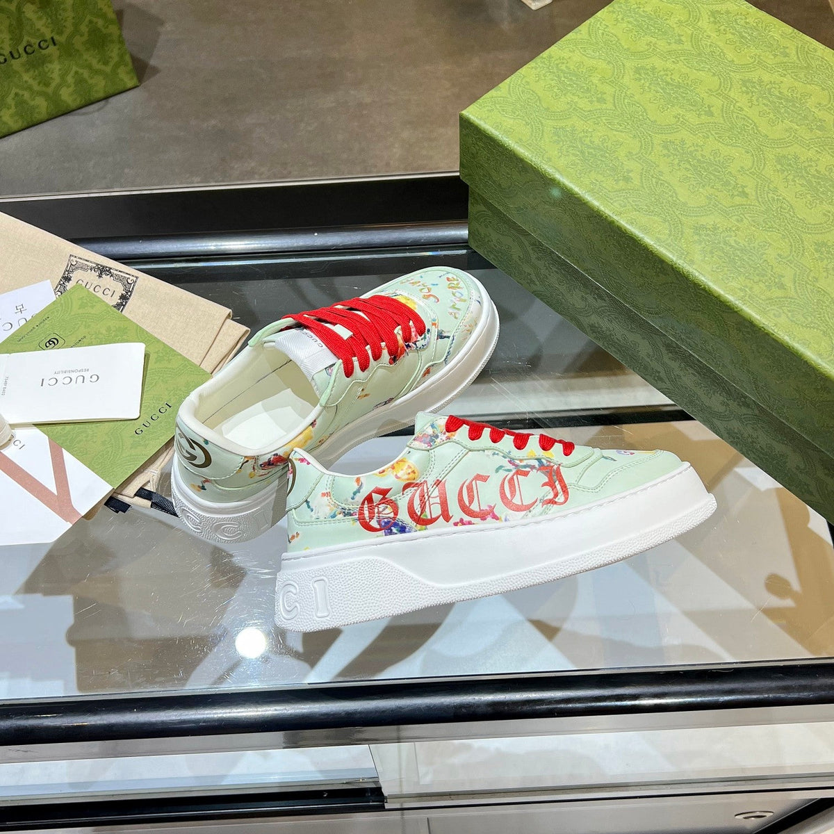 Gucci Ace Low-Top Sneakers | Web Stripe