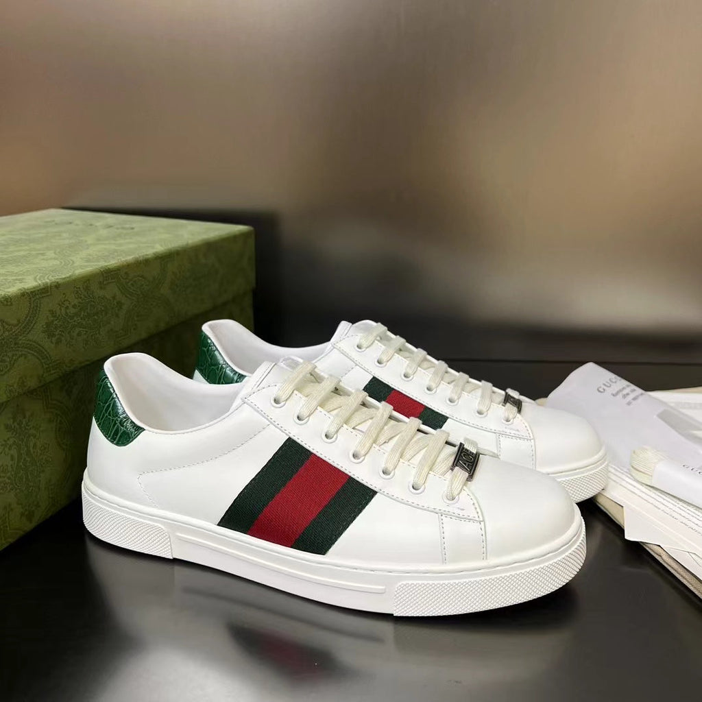 Gucci Ace Low-Top Sneakers, Web Stripe