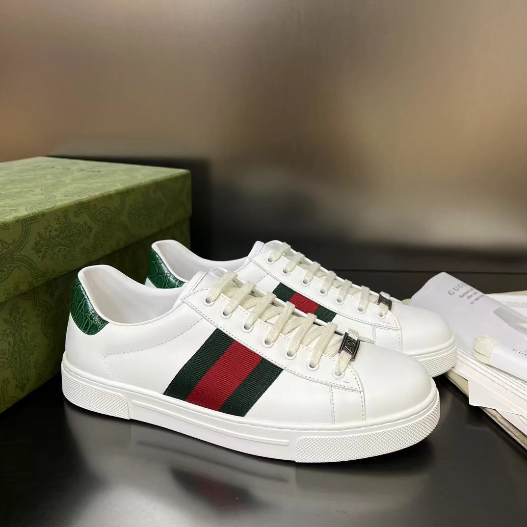 Gucci Ace Low-Top Sneakers, Web Stripe