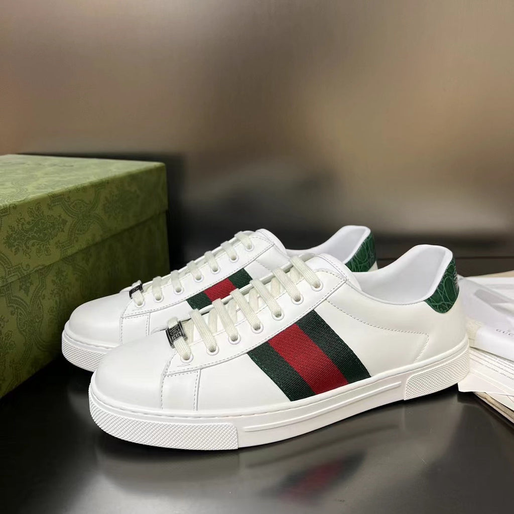 Gucci Ace Low-Top Sneakers, Web Stripe