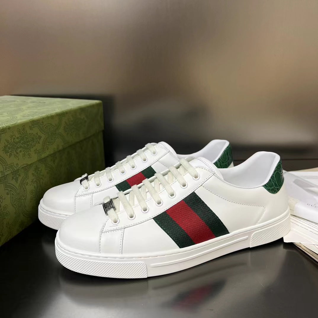 Gucci Ace Low-Top Sneakers, Web Stripe