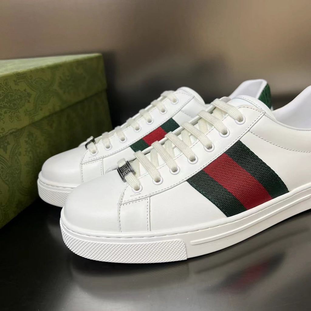Gucci Ace Low-Top Sneakers, Web Stripe