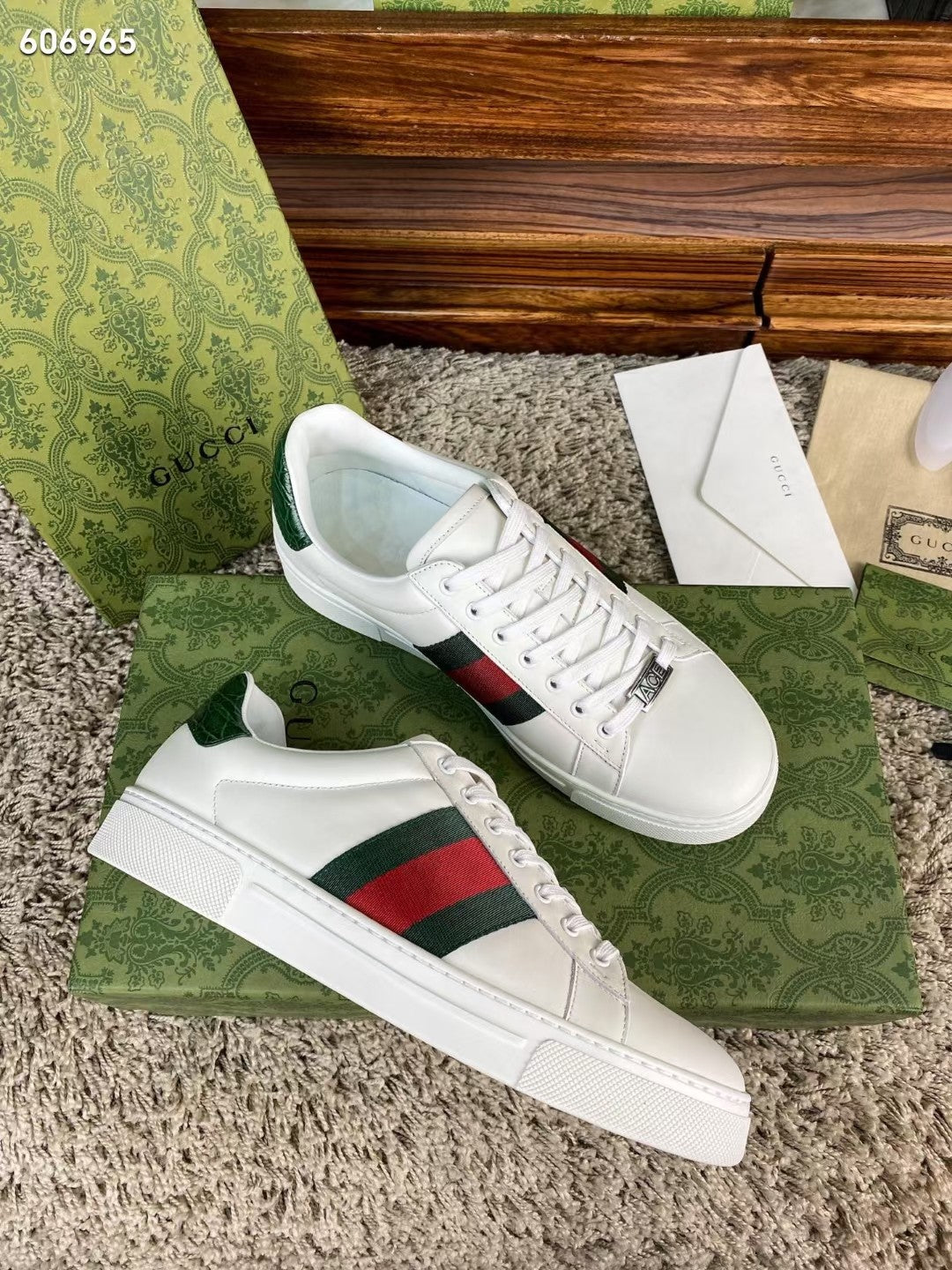 Gucci Ace Low-Top Sneakers, Web Stripe